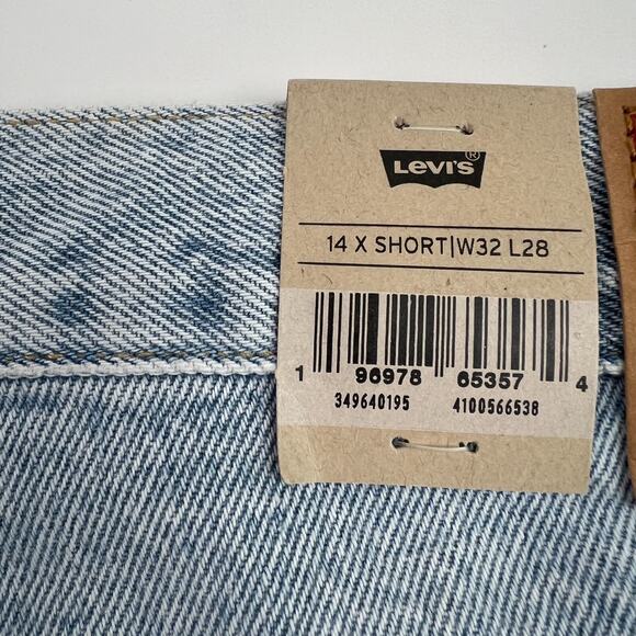 Levi's Women Wedgie Straight Fit High Rise Button Fly Jeans 32x28 Blue NWT - Picture 15 of 16